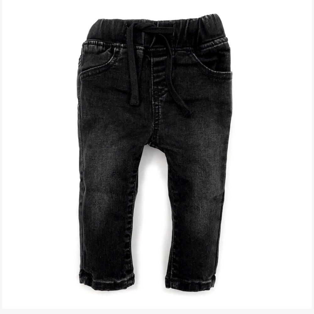 Little Bipsy Black Wash Pant 6-12m